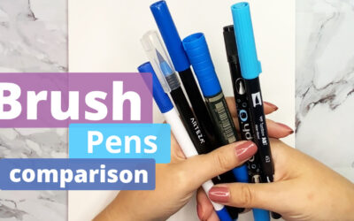 Watercolor Brush marker / pen comparison