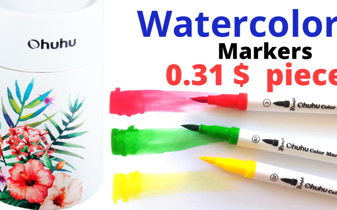 Ohuhu watercolor marker review